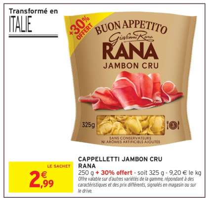 Cappelletti Jambon Cru Rana