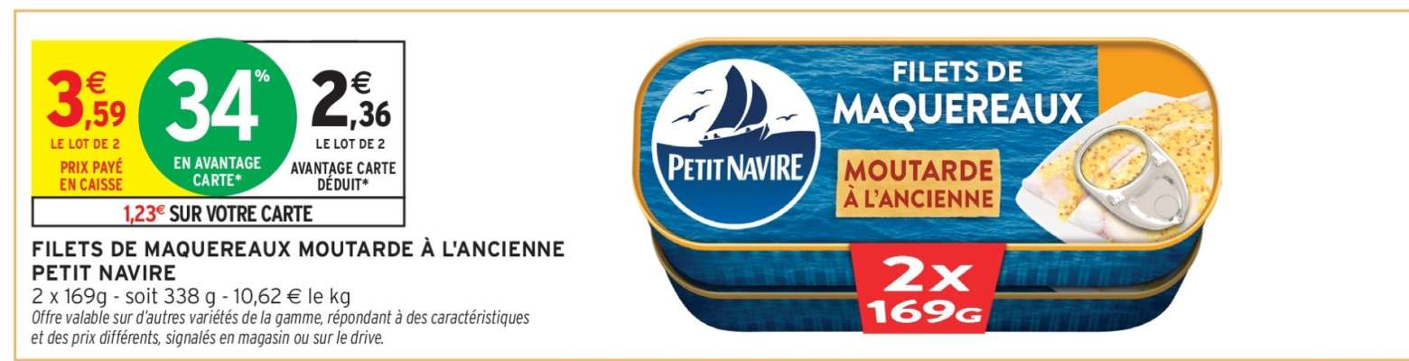 Filets De Maquereaux Moutarde À L'ancienne Petit Navire