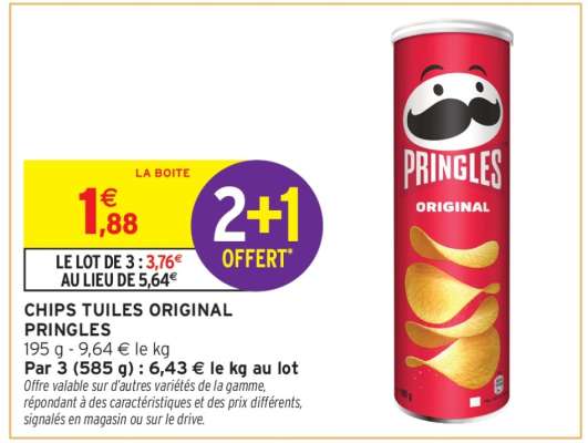 Chips Tuiles Original Pringles