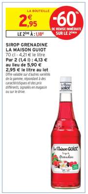 Sirop Grenadine 'La Maison Guiot'