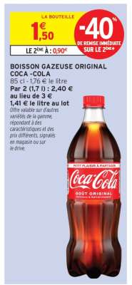BOISSON GAZEUSE ORIGINAL COCA-COLA