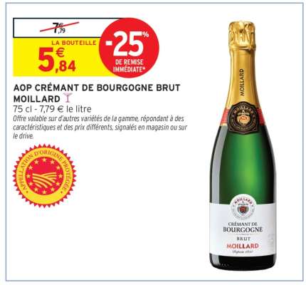 AOP** Crémant de Bourgogne Brut 'Moillard'