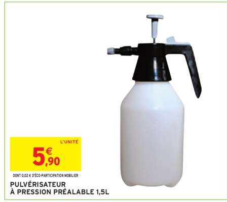 Pulvérisateur à pression préalable 1,5L