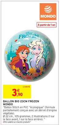 BALLON BIO 23CM FROZEN MONDO