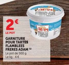 GARNITURE POUR TARTES FLAMBÉES FRÈRES ADAM