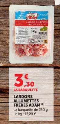 LARDONS ALLUMETTES FRERES ADAM