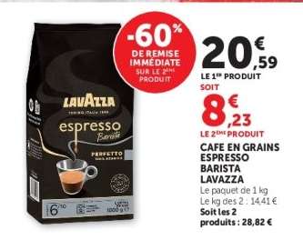 Café En Grains Espresso Barista Lavazza