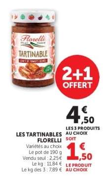 LES TARTINABLES FLORELLI