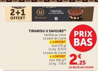 TIRAMISU U SAVEURS