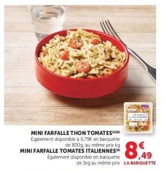 MINI FARFALLE THON TOMATES