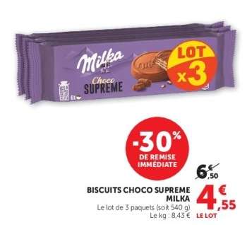 Biscuits Choco Supreme Milka