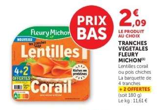 Tranches végétales FLEURY MICHON