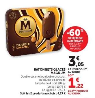 BÂTONNETS GLACÉS MAGNUM