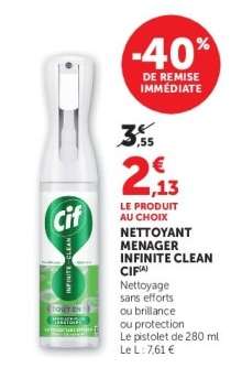 Nettoyant Menager Infinite Clean Cif