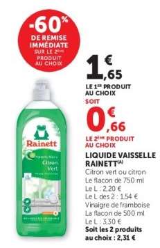 LIQUIDE VAISSELLE RAINETT