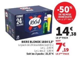 BIERE BLONDE 1664 5,5°