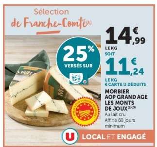 Morbier AOP Grand Âge Les Monts de Joux