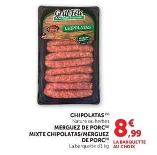 Chipolatas / Merguez de Porc