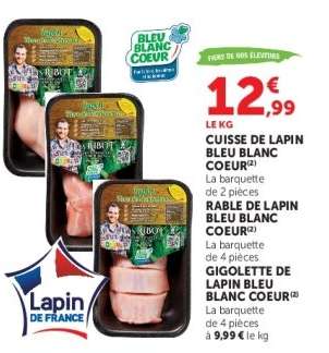 Cuisse de Lapin Bleu Blanc Coeur