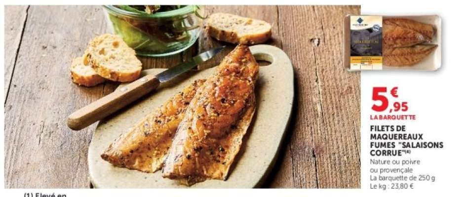 FILETS DE MAQUEREAUX FUMES "SALAISONS CORRUE"