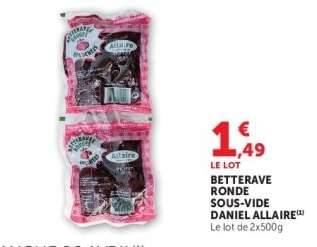 BETTERAVE RONDE SOUS-VIDE DANIEL ALLAIRE