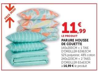 Parure housse de couette