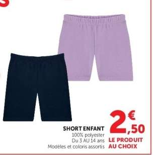 Short enfant