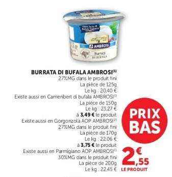 BURRATA DI BUFALA AMBROSI