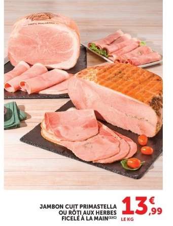 JAMBON CUIT PRIMASTELLA OU RÔTI AUX HERBES FICELÉ À LA MAIN