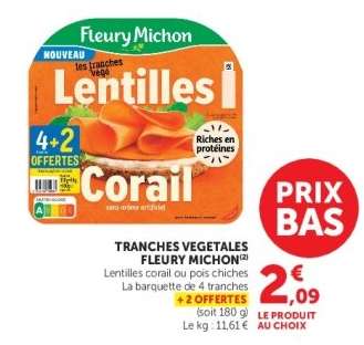 Tranches végétales FLEURY MICHON