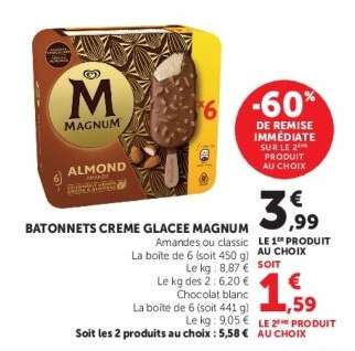 BATONNETS CREME GLACEE MAGNUM