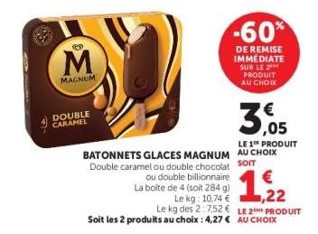 BÂTONNETS GLACÉS MAGNUM