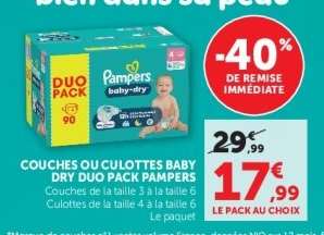Pampers Baby Dry Duo Pack