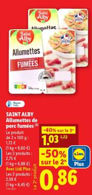 SAINT ALBY Allumettes de porc fumées