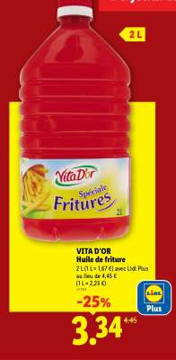 VITA D'OR Huile de friture