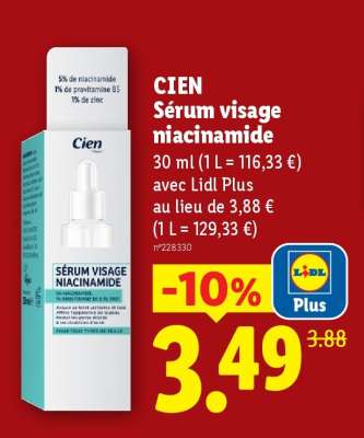 CIEN Sérum visage niacinamide