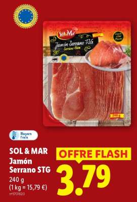 SOL & MAR Jamón Serrano STG