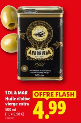 SOL & MAR Huile d'olive vierge extra