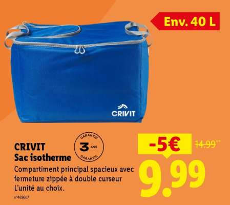 CRIVIT Sac isotherme
