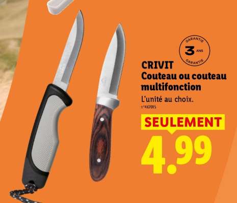 CRIVIT Couteau ou couteau multifonction