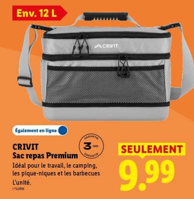 CRIVIT Sac repas premium