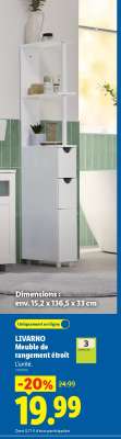LIVARNO Meuble de rangement étroit