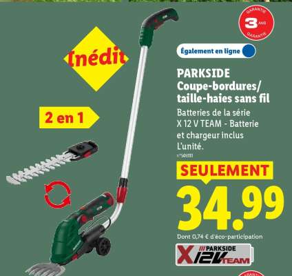 Parkside Coupe-bordures/ taille-haies sans fil