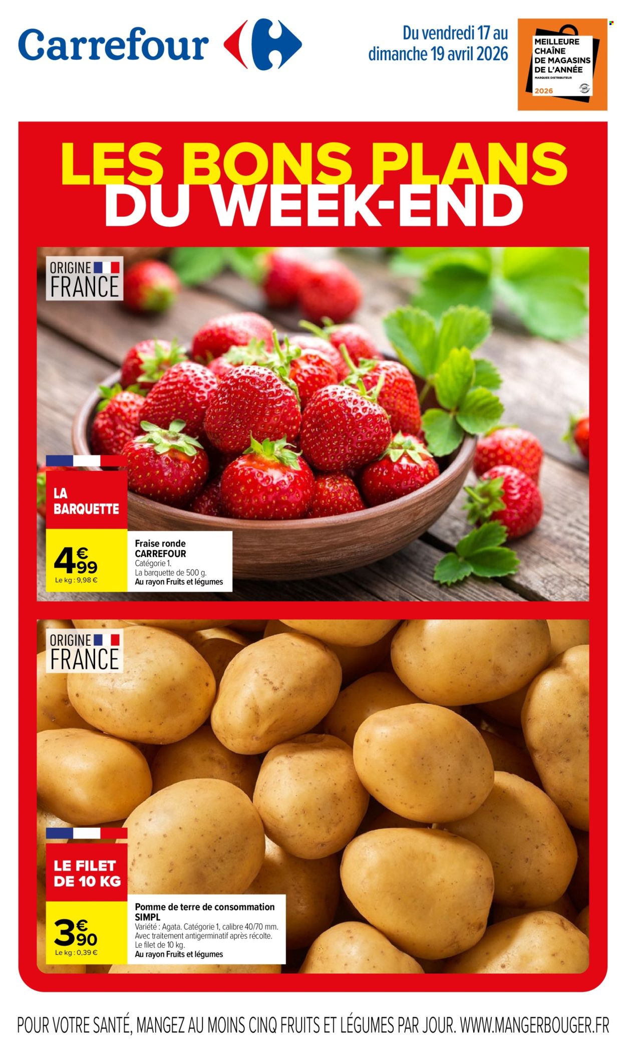 Catalogue Carrefour Hypermarchés - 17/04/2026 - 19/04/2026. Page 1