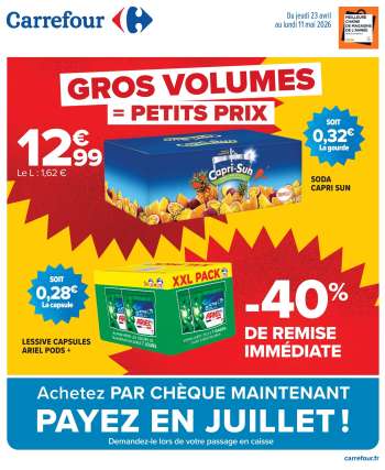 Catalogue Carrefour Hypermarchés - 23/04/2026 - 11/05/2026.