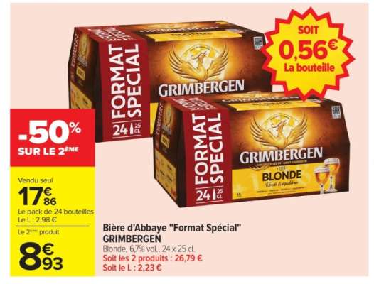 Bière d'Abbaye 'Format Spécial' GRIMBERGEN