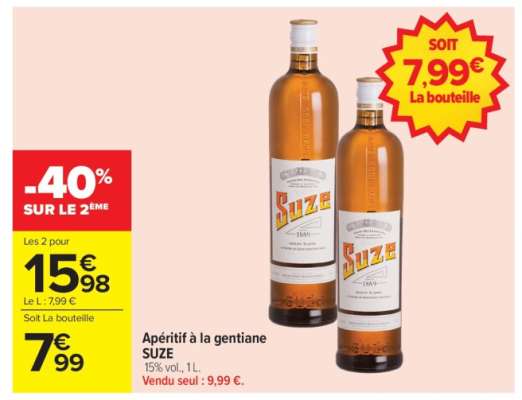 APÉRITIF À LA GENTIANE «SUZE»