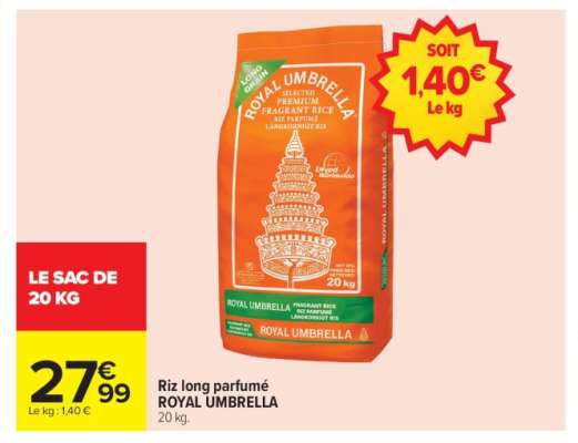 Riz Long Parfumé 'Royal Umbrella'