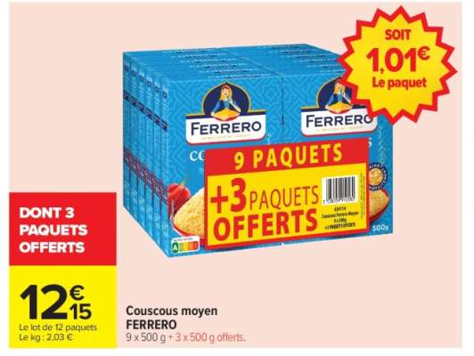 Couscous Moyen Ferrero