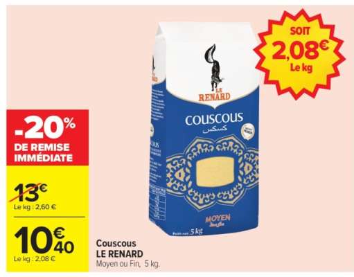 Couscous 'Le Renard'